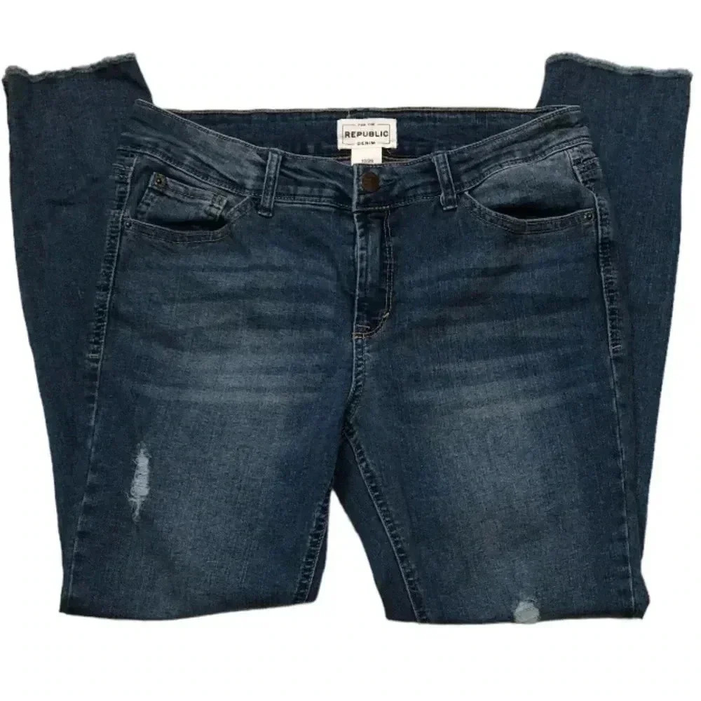 For The REPUBLIC Denim Distressed Jeans